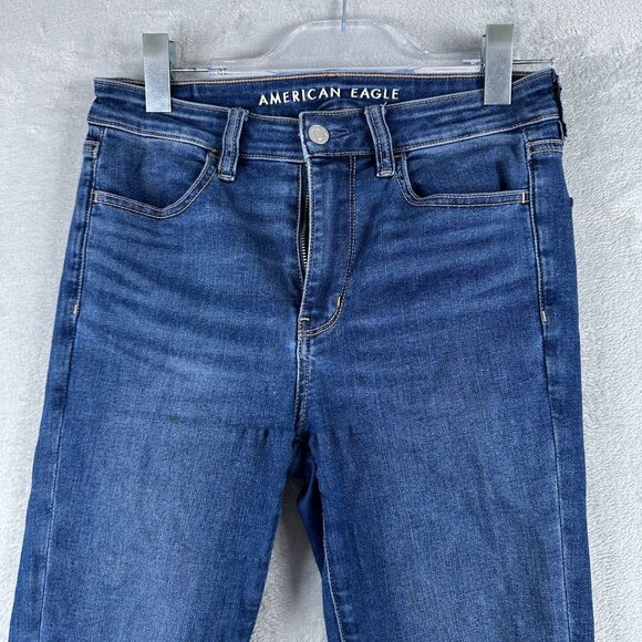 American Eagle Outfitters Skinny Jeans Womens Size 6R Next Level Stretch Blue - Picture 3 of 12